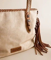 Western Leather Fringe Tote
