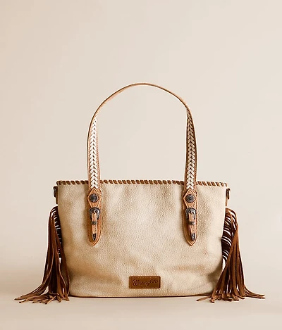 Western Leather Fringe Tote