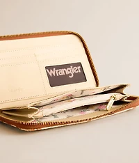 Western Print Wristlet Wallet