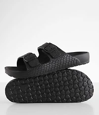 Embossed Tonal Snake Print Sandal