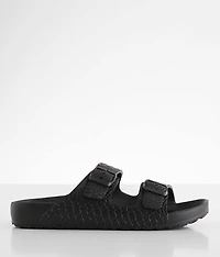 Embossed Tonal Snake Print Sandal