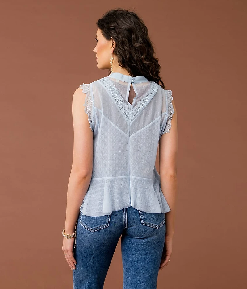 Sheer Lace Tank Top