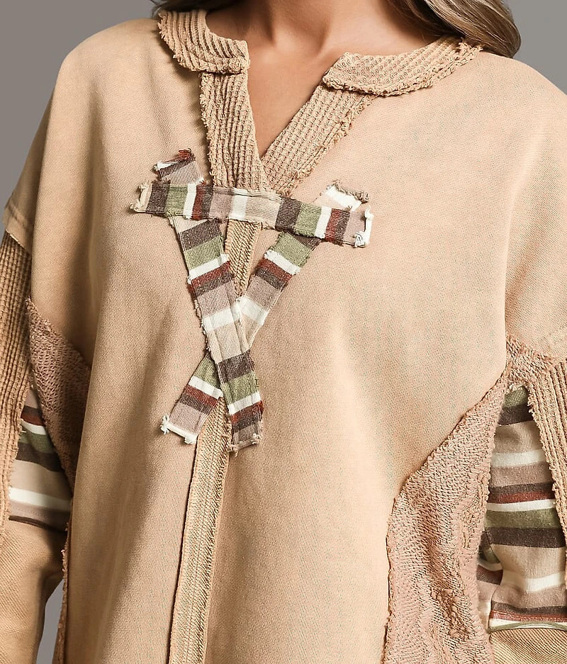 Striped Knit Pullover