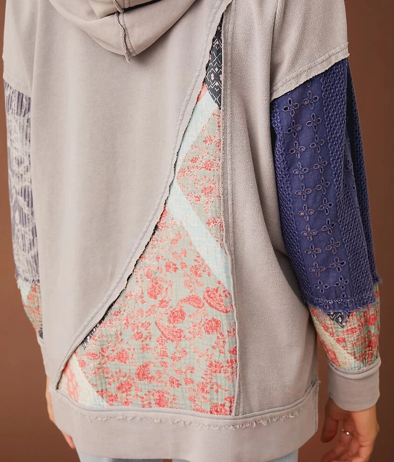 Mixed Media Hoodie