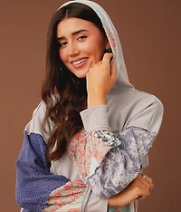 Mixed Media Hoodie
