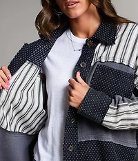 Polka Dot Striped Shirt