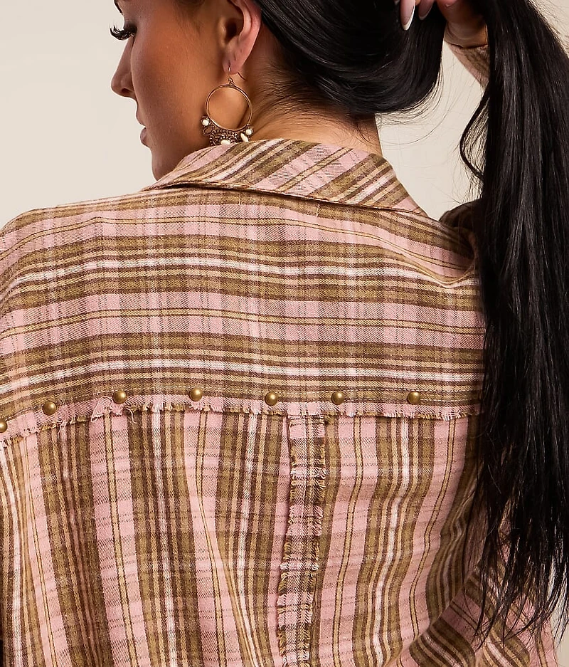 Frayed Flannel Shirt