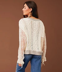 Blocked Cable Sweater