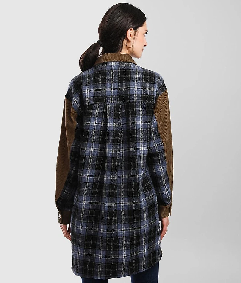 Corduroy Plaid Shacket
