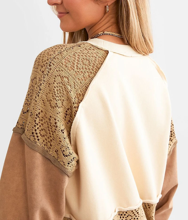 Pieced Crochet Pullover