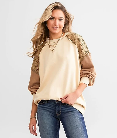 Pieced Crochet Pullover