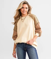 Pieced Crochet Pullover