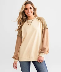 Pieced Crochet Pullover