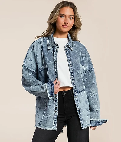 Pieced Star Denim Jacket