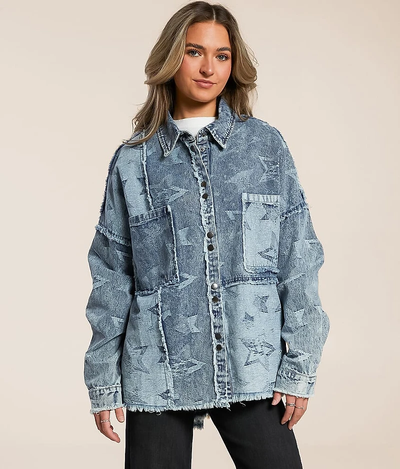 Pieced Star Denim Jacket