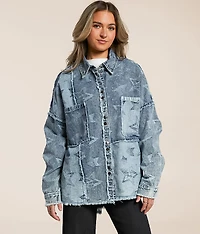 Pieced Star Denim Jacket