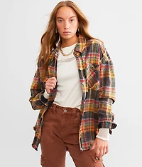 Frayed Flannel Boyfriend Shirt