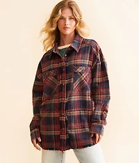 Washed Flannel Boyfriend Shirt