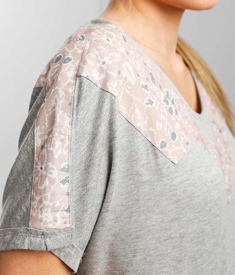 Pieced Boxy T-Shirt