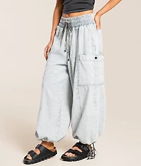 Washed Baggy Cargo Jogger