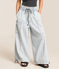 Washed Baggy Cargo Jogger