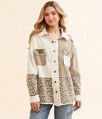 Pieced Corduroy Shacket