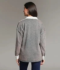 Washed Waffle Knit Shirt