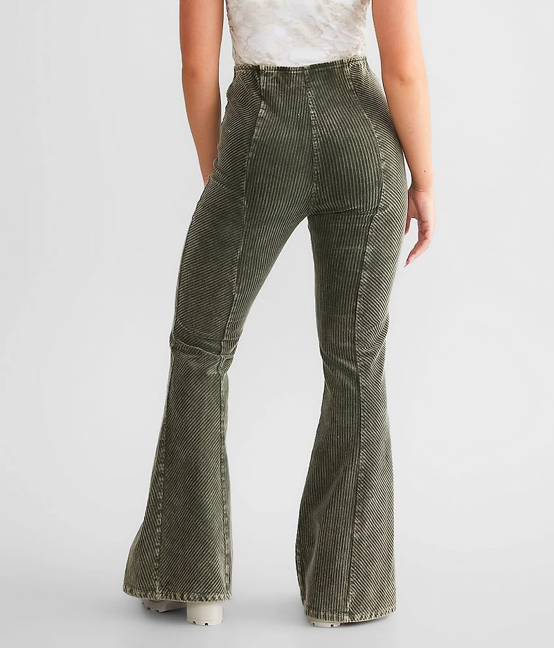 Corduroy High Rise Flare Pant