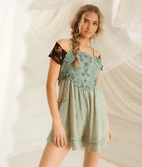 Flowy Floral Washed Romper