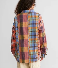 Mixed Plaid Shirt