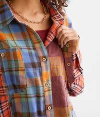 Mixed Plaid Shirt