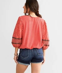 Square Neck Crochet Top