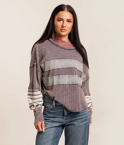 Pieced Raw Edge Top