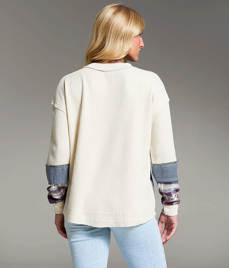 Pieced Plaid Thermal