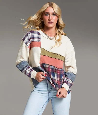 Pieced Plaid Thermal