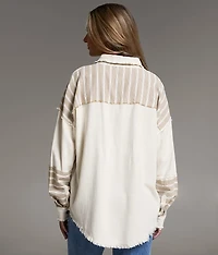 Pieced Stripe Shirt