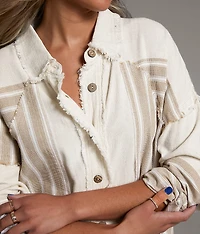 Pieced Stripe Shirt