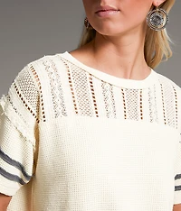 Textured Knit Top