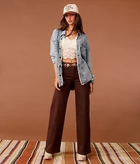 Studded Western Chambray Shirt