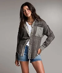 Pieced Stripe Shirt