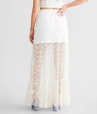 Eyelash Crochet Maxi Skirt