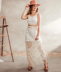 Eyelash Crochet Maxi Skirt