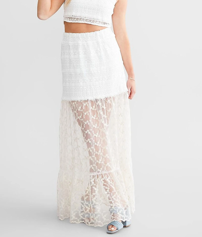 Eyelash Crochet Maxi Skirt