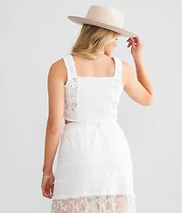 Eyelash Crochet Tank Top