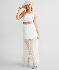 Eyelash Crochet Tank Top