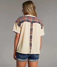 Raw Edge Flag Patch T-Shirt