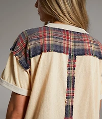 Raw Edge Flag Patch T-Shirt