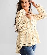 Pieced Crochet Jacket