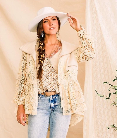Pieced Crochet Jacket