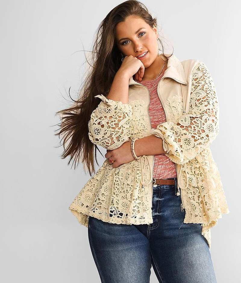 Pieced Crochet Jacket